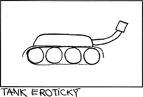 Tank erotick. Ilustrace: Martin Burian