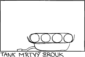 Tank mrtv brouk. Ilustrace: Martin Burian