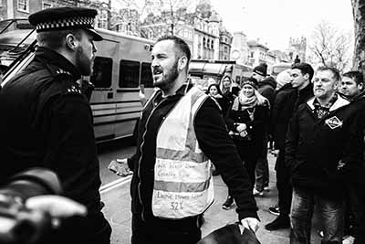 Pro-Brexit Yellow Vest March, Londn, 05. 01. 2019.